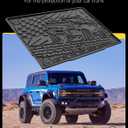 3W Cargo Liner Custom Fit for 2021-2025 2026 Ford Bronco 4 Door, All Weather TPE Heavy Duty Truck Car Mat Accessories Fit for Bronco Trunk Mat, Black (Not for Bronco Sport)