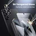 Anti-Yellowing for Samsung Galaxy S25 Crystal Clear Case with Screen Protector*1 Camera Lens Protector*1, [12FT Mil-Grade Protection], Cover for Samsung Galaxy S25 6.2 inch, Clear