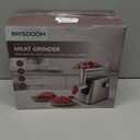 Meat Grinder Electric 3000W Max with High-Efficiency Copper Motor, Auto-Reverse & Hidden Storage - 3-in-1 Sausage Stuffer & Kubbe Maker Making for Home Use, Stainless Steel