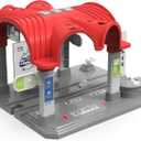 Train Accessories Modern Station for Kids, Train Tunnel for Wooden Railway System, Multifunction Toy Trains Set for Motorized Cars Compatible with Thomas & Friends, Brio, Chuggington