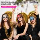 2 x Happy New Year Metallic Glasses Shiny 2026 Party Eyeglasses for Adults & Kids Fun NYE Accessories & Photo Booth Props (Golden Silver Red Blue)