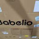 Babelio 36" Tall Upgraded Baby Gate with Cat Door,29-43" Auto Close Durable Dog Gate for Stairs,Doorways and House,Easy Walk Thru,Includes 4 Wall Cups,Black