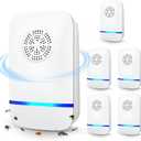 Ultrasonic Pest Repeller 6 Pack  2025 Upgrade with Night Light, Indoor Rodent & Insect Control for Mice, Roaches, Spiders, Safe for Children & Pets