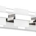 SOLFART 6 Lights Chrome Bathroom Light Fixtures Modern LED Bathroom Light Vanity Lights Over Mirror 41 inch White Light Dimmable