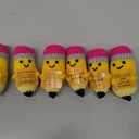 9 Pcs Handmade Teachers Appreciation Gifts Thank You Crochet Yellow Pencils for Teacher Bulk Cute Birthday Thank You Gifts with Cards for Teacher Coworkers Employee Nurse Team