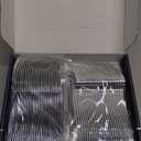 200 Count Heavy Duty Silver Plastic Silverware, 100 Forks, 50 Spoons, 50 Knives, BPA-Free, Heat Resistant, Disposable Plastic Utensils Set Cutlery Set, Plasticware Bulk