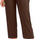 G Gradual Capri Pants for Women High Waist Workout Yoga Pants with Pockets Tummy Control Leggings Crop Straight, 2XL