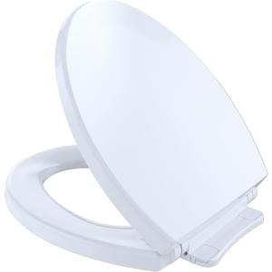 TOTO SoftCloseSlow Close Round Toilet Seat and Lid,Cotton White - SS113#01