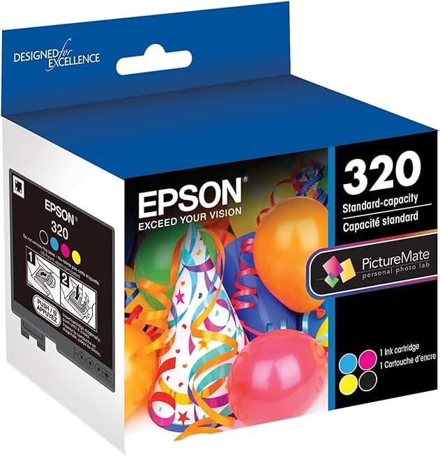 EPSON 320 Standard Capacity (T320) Works with PictureMate PM-400, Multicolor