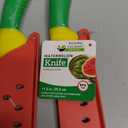 Jacent Brite Concepts 11.5" Watermelon Knife & Blade Cover BPA Free Soft Grip 2 Packs