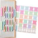 Mr. Pen- Monthly & Seasonal Planner Tabs, 84 Pack, Colorful Tearing-Resistant Self-Adhesive Labels for Calendars, Journals, Notebooks, Notes, Goals, To-Do, Events, Organization