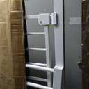 COMOMY 36" Extra Tall Baby Gate for Stairs Doorways, Fits Openings 29.5" to 48.8" Wide, Auto Close Extra Wide Dog Gate for House, Pressure Mounted Easy Walk Through Pet Gate with Door, White