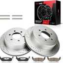 Torchbeam 13.7" Rear Brakes and Rotors Kit Brake Kit for Ford 2004-2009 F-150, Ford 2010 F-150 5.4L, Ford 2011 F-150 5.0L, Ford 2010 F-150 4.6L, Ford 2011 F-150 3.5T, Ford 2011 F-150 3.7L, 54111 D1012