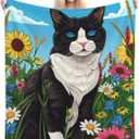 Cute Tuxedo Cat Blanket 50"x60", Cute Black and White Cat Throw Blankets, Gifts for Women Girls Kids, Soft Lightweight Fleece for Sofa Room Couch Bed Travel Modern Decor