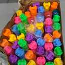 SpringFlower 48 Pcs Bubble Wand, Bubble Wands Bulk, Bubble Party Favor Supply for Summer Indoor & Outdoor Activities, Bubble Solution Summer Toy in 6 Colors, Birthday,Wedding, Party