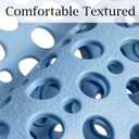 Tiamo Large Shower Mat Non Slip TPE Bathtub Mat Suction Cups for Elderly, 35.4" x 23.6"