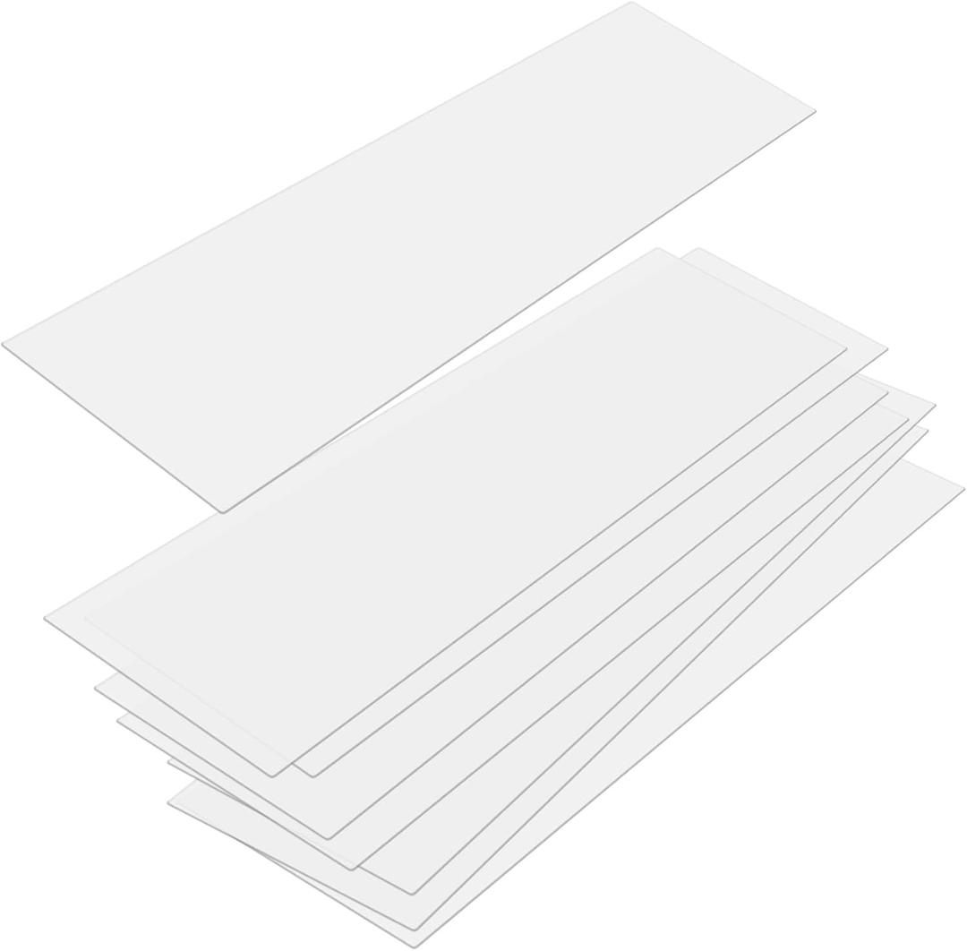 Klmnop Wire Shelf Liner 12" X 48", Heavy Duty Waterproof Shelf Liners for Wire Shelving, Clear Non Adhesive Shelves Mats for Kitchen, Pantry, Cabinet, Bathroom, Set of 8