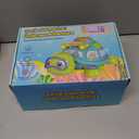 Musical Turtle Baby Toys 6-12 Months, Bilingual Educational Crawling Toys 7 8 9 10 Months, Light up Infants Tummy Toy with Sound, Number, Letters, Gifts Present for Baby 4 5 6 12 Month (Green)