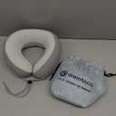 Neck Pillow Airplane, CertiPUR-US® BASF Memory Foam Cooling Travel Pillows for Sleeping, Adjustable Flight Sleep Pillow with Comfortable Breathable Cover, Portable Plane Accessories