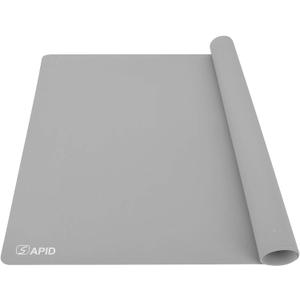 Sapid Extra Large Silicone Sheet for Crafts, Thick Silicone Jewelry Casting Mats, Nonstick Nonslip Silicon Mat for Epoxy Resin, Art Painting, Heat- Resistance Counter Mat (20"27.9", Gray)