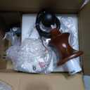 KCO Lighting Japanese Lantern Pendant Light Black Hanging Light Fixture Boho Silk Pendant Lamp White Fabric Ceiling Lights Dining Room Hanging Chandelier