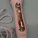 ZAVAREA Automatic Rotating Curling Iron for Long Hair - 1 Inch Curling Wand for Beach Waves & Loose Curls, Easy Hair Curler for Beginners, Anti-Scald & Frizz-Free, Dual Voltage for Travel (Pink)