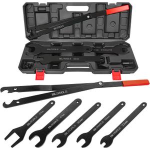 BILITOOLS Fan Clutch Removal Tool Kit, Fan Clutch Wrench Set 22 36 40 47 51 MM with Pulley Holder