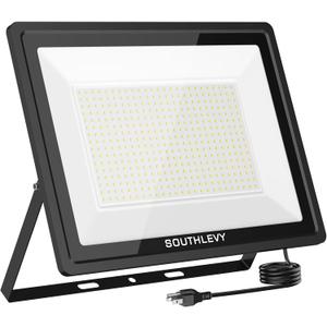 500W Outdoor LED Flood Light, 50000lm Super Bright, 6000k Daylight White, IP66 Waterpoof, 85v-277v Security Lights for Sport Court Arena Parking Lot