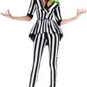 Morph Womens Black And White Striped Suit Sizes S-3XL, Halloween Costumes For Womens Halloween Costume (XX-Large)
