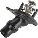 Engine Coolant Thermostat Housing Assembly - Compatible for Honda Accord 2.4L L4 - Gas 2003-2006 for Honda Element 2.4L L4 - Gas 2003-2011 - Replace Part 19301-RAA-A02, 19301RAAA02