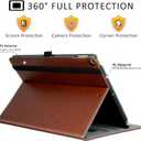 Ztotop Case for iPad Air 3rd Generation 2019/iPad Pro 10.5 Inch 2017, Premium PU Leather Business Folding Stand Folio Cover for iPad Air 3 Gen, Brown