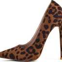 Elisabet Tang High Heels, Women's Pumps Pointed Toe Stilettos 4.7 inch/12cm Sexy Heels Party Shoes, Size 7.5