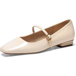 Womens Mary Jane Flats Closed Square Toe Ballet Flat Dressy Comfortable Slip on Shoes, 6