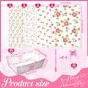 Gueevin 24 Sets Happy Mother's Day Empty Gift Baskets, 24 Cardboard Market Trays to Fill 24 Flowers Cellophane Bags 24 Pull Bows, DIY Gift Wrapping for Mother's Day Birthday Party