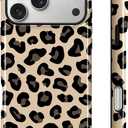 Magnetic for iPhone 17 Pro Max Case for Women Men, Brown Leopard | Cool Cheetah Pattern Design [Compatible with MagSafe] 2-Layer Hybrid Shockproof Glossy Protective Cover