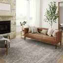 Loloi Angela Rose Blake Collection BLA-02 Ocean/Mocha 2'-0" x 3'-0", .25" Pile Height, Fringe, Accent Rug