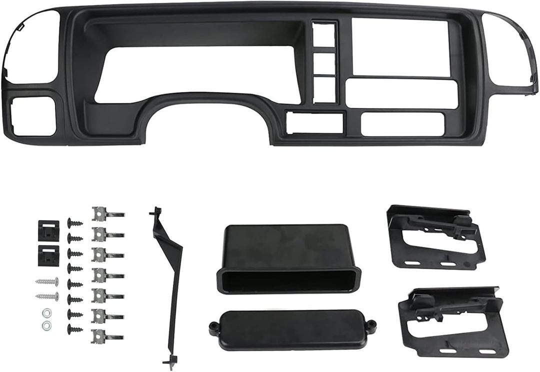 PACEWALKER Car Radio Stereo Dash Panel Kit DP-3003 Double Din Compatible with 1995-2002 for GM SUV/Truck Black