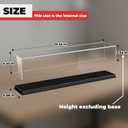 24-Inch Scale Model Train Display Case with Low-Profile Base | Clear Acrylic Showcase for HO Scale and N Scale Model Trains, Railway Collectibles and Train Accessories