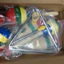 Guiro Instrument, Wooden Maracas For Adults, Wooden Egg Shakers, 6IN Musical Steel Triangle, Latin Percussion Colorful Wooden Musical Instruments for Adults, Parties, Festivals
