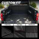 LASFIT Bed Mat for Toyota 2024-2026 Tacoma (5FT/5'Bed) Truck Bed, All Weather 5 ft Rubber Car Bed Liner for Toyota Tacoma 2024 2025 2026 Accessories, TPE Trunk Mat&Bed Liner (Not Fit Drop-in Liners)
