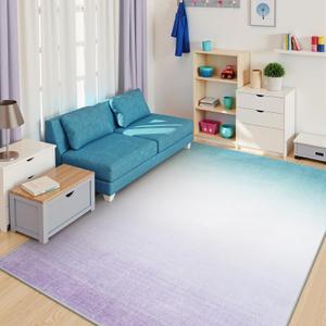 LIVEBOX 8x10 Area Rugs for Living Room Clearance, Purple Ombre Non-Slip Washable Rugs, Abstract Modern Cute Area Rug for Bedroom Indoor, Carpet for Playroom Nusrery Kids Girls Room(Purple,8'x10')
