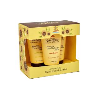 The Naked Bee Moisturizing Hand and Body Lotion, enriched with Orange Blossom(45 ml), Citron & Honey (1.5 oz), Coconut & Honey (1.5 fl oz), 3 Pack