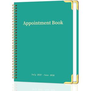 Appointment Book 2025-2026 Weekly & Monthly Daily Appointment Hourly Planner with Hardcover, from July 2025 - June 2026,Daily 7am - 10 pm for Schedule Planning,12 Monthly Calendar 9" x 11", Blue