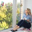 Watersay 40 Set DIY Hanukkah Suncatcher Craft Chanukah Paper Suncatchers Crafts Stained Glass Effect Paper Star of David Jewish Menorah Suncatcher Crafts for Window Art Classroom Art Decor