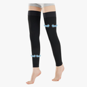 Medical Thigh High Compression Socks Footless for Women and Men (2 Pairs), 15-20 mmHg with Silicone Dot Band, Medical Compression Stockings for Varicose Veins