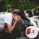 2 x Hummingbird Feeder Hat Mask | Helmet-Style Hands-Free Design | 4 Spill-Proof Ports & Food Tray & Adjustable Headband | Lightweight PVC for Outdoor & Parent-Child Birdwatching | Red | 2 in 1