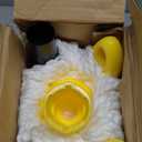 KeFanta Self-Wringing Twist Mop for Floor Cleaning, Long Handled Microfiber Floor Mop with Top Scouring Pad for Kitchen, Hardwood, Restaurant, Bathroom, Garages, Warehouses, Office,57-inch