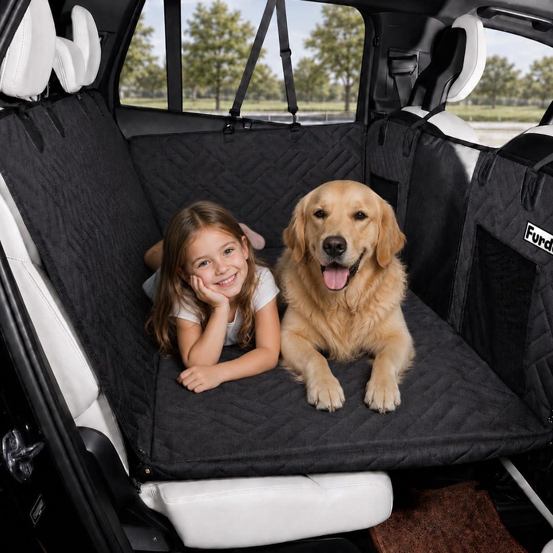 Back Seat Extender for Dogs – Hard Bottom Seat Cover for Dogs, Dog Hammock, Back Seat Pet Cover, Back Seat for Car/SUV/Small Trucks, Size: FULL