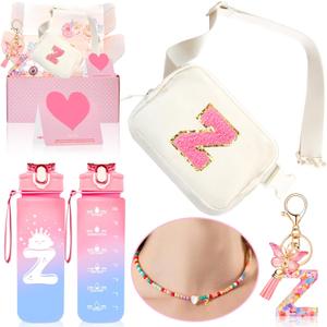 Personalized Fanny Pack for Girls, Gift Sets for Teen Girl, Birthday Gifts for 4 5 6 7 8 9 10 11 12 13 Year Old Girls, Initial Crossbody Bag Belt Bag for Girl Kids (Z)