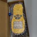 Pinless Moisture Meter - Povlen Wood Moisture Meter Digital Moisture Detector for Lumber Drywall Firewood Masonry Woodworking Plaster Floor Concrete Building with LCD Display Sound Alarm (Black Orange)